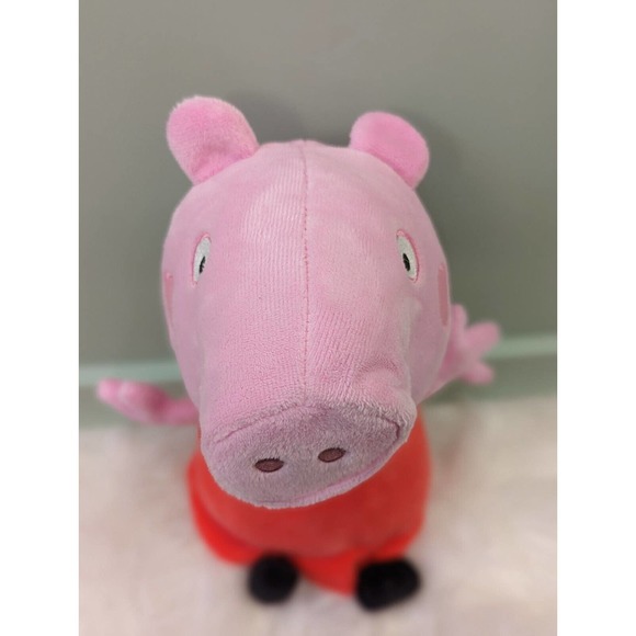 8” PEPPA PIG | RED DRESS | PLUSH STUFFED ANIMAL | 2003 TOY - Picture 2 of 4